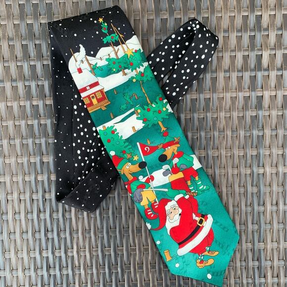 Hallmark Other - Golfing Santa Christmas necktie